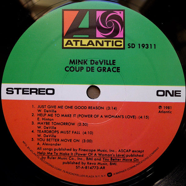 Mink DeVille : Coup De Grâce (LP, Album, All)