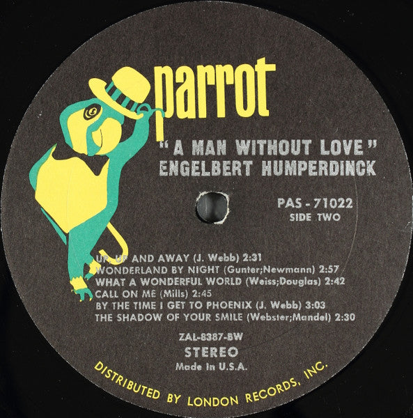 Engelbert Humperdinck : A Man Without Love (LP, BW )