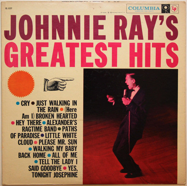 Johnnie Ray : Johnnie Ray's Greatest Hits (LP, Comp, Mono)