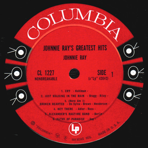 Johnnie Ray : Johnnie Ray's Greatest Hits (LP, Comp, Mono)