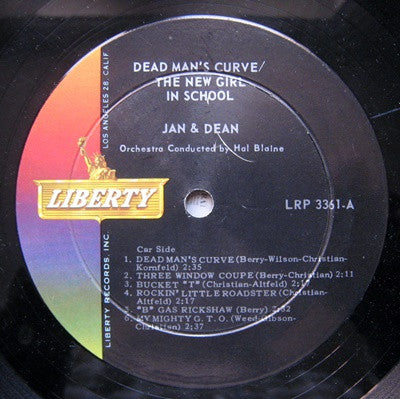 Jan & Dean : Dead Man's Curve / The New Girl In School (LP, Mono)