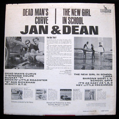 Jan & Dean : Dead Man's Curve / The New Girl In School (LP, Mono)