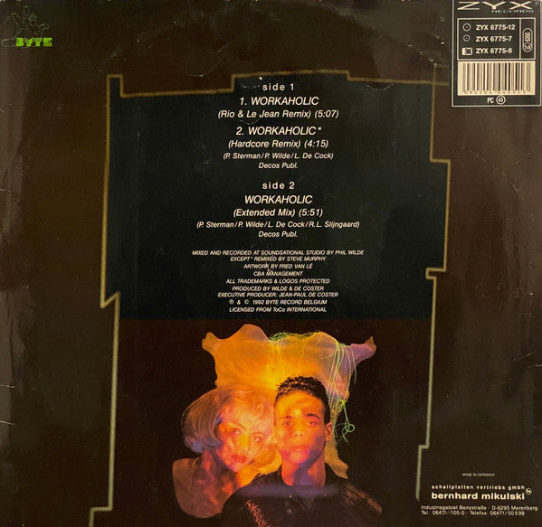 2 Unlimited : Workaholic (12")