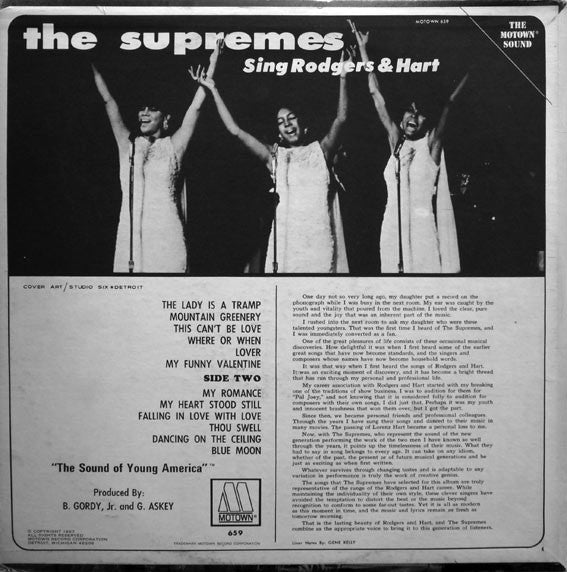 The Supremes : The Supremes Sing Rodgers & Hart (LP, Album)