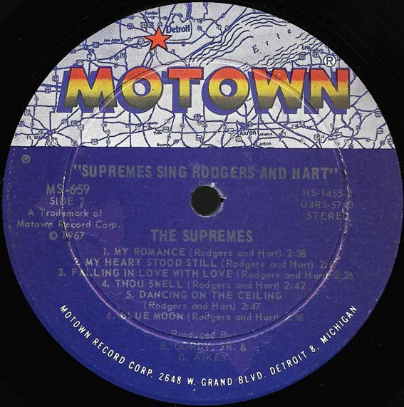 The Supremes : The Supremes Sing Rodgers & Hart (LP, Album)