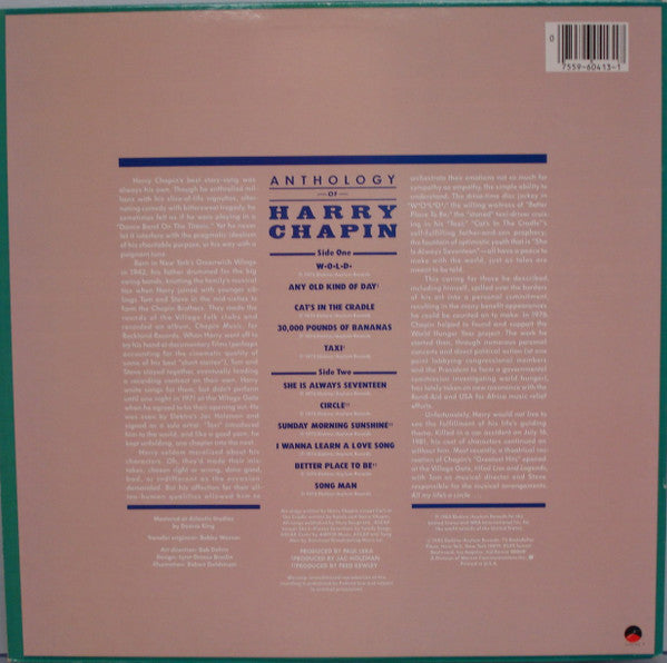 Harry Chapin : Anthology Of Harry Chapin (LP, Comp)