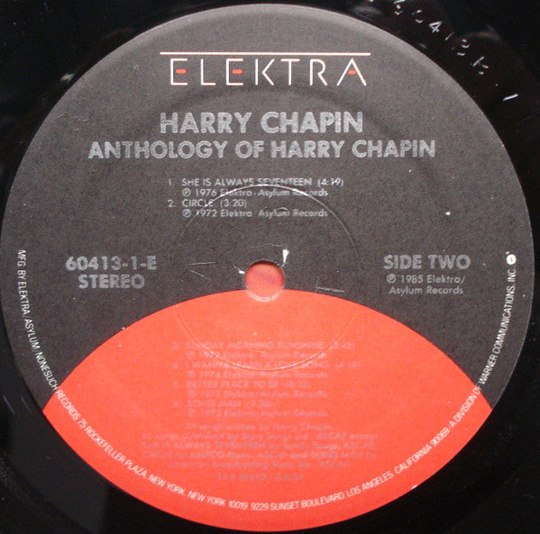 Harry Chapin : Anthology Of Harry Chapin (LP, Comp)