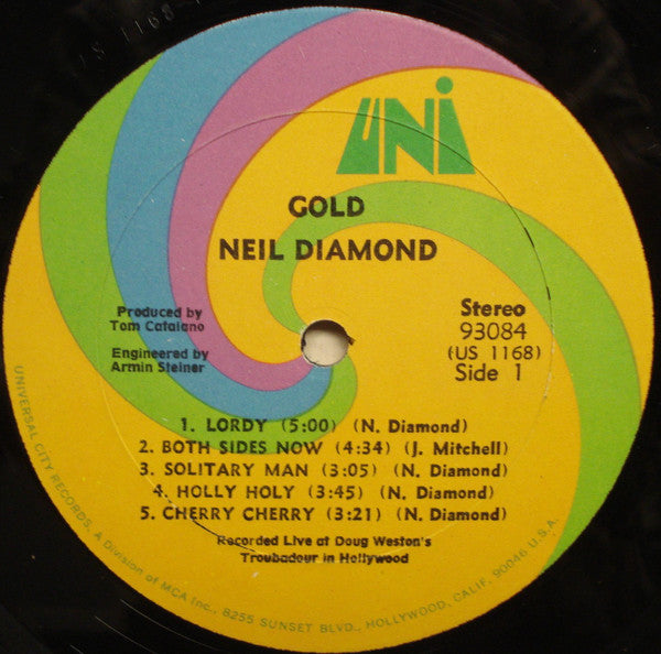Neil Diamond : Gold (LP, Album, RE, All)