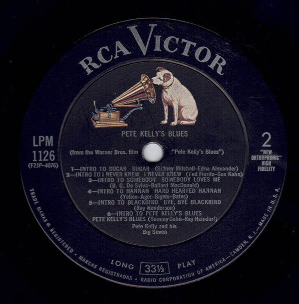 Jack Webb, Pete Kelly And His Big Seven : Pete Kelly's Blues (LP, Mono)