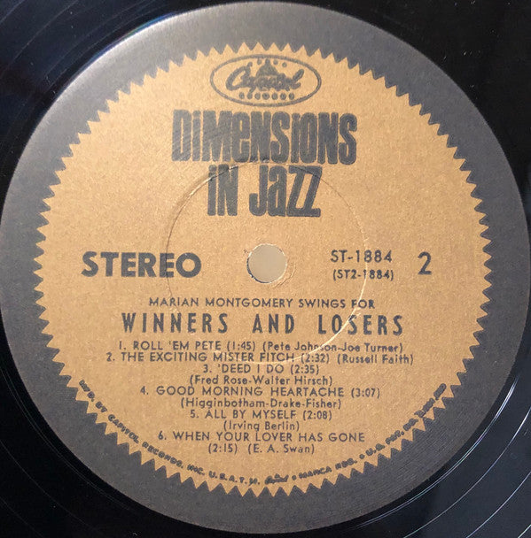 Marian Montgomery : Swings For Winners And Losers (LP, Album)