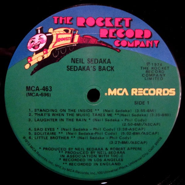Neil Sedaka : Sedaka's Back (LP, Album, Comp, Club)