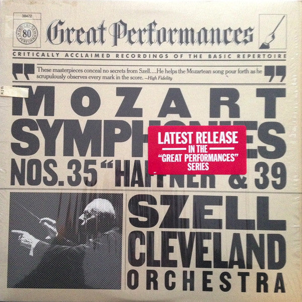 Mozart* / Szell*, Cleveland Orchestra* : Mozart: Symphonies Nos. 35 "Haffner" & 39 (LP, Album, RM)
