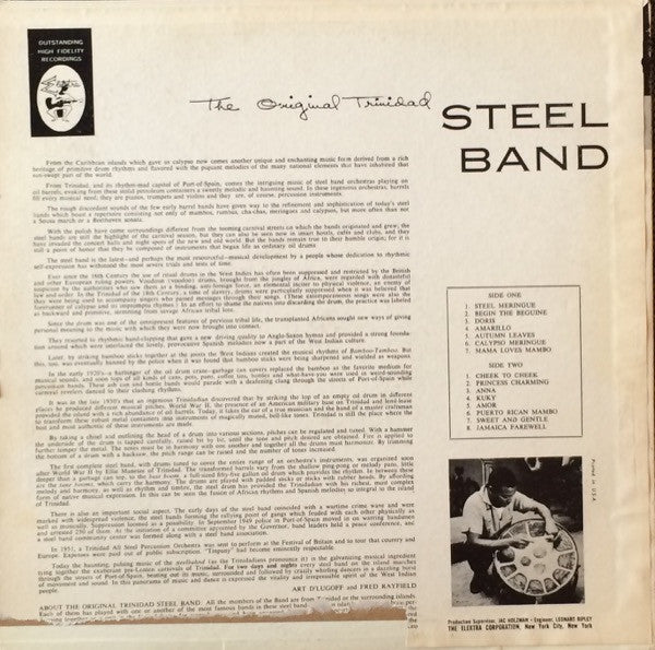 The Original Trinidad Steel Band : The Original Trinidad Steel Band (LP, Album, RE)