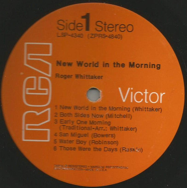 Roger Whittaker : New World In The Morning (LP, Album)