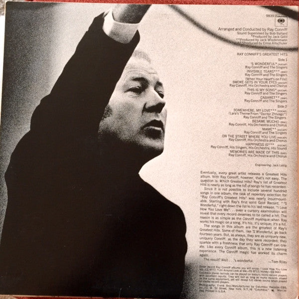 Ray Conniff : Ray Conniff's Greatest Hits (LP, Comp, RE, Car)