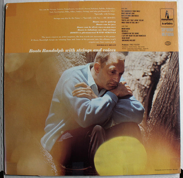 Boots Randolph : Boots With Strings (LP, Album)