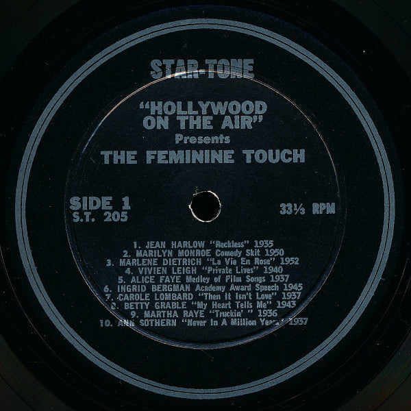 Various : Hollywood On The Air Presents "The Feminine Touch" (LP, Comp)