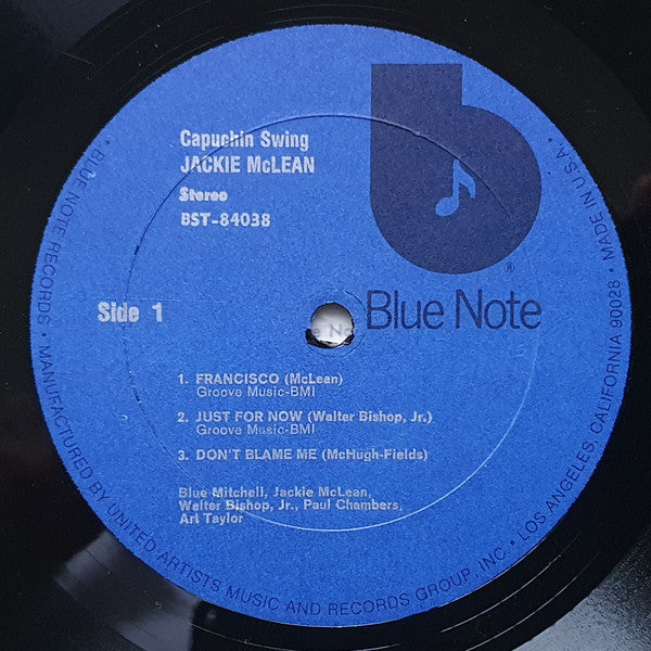 Jackie McLean : Capuchin Swing (LP, Album, RE)