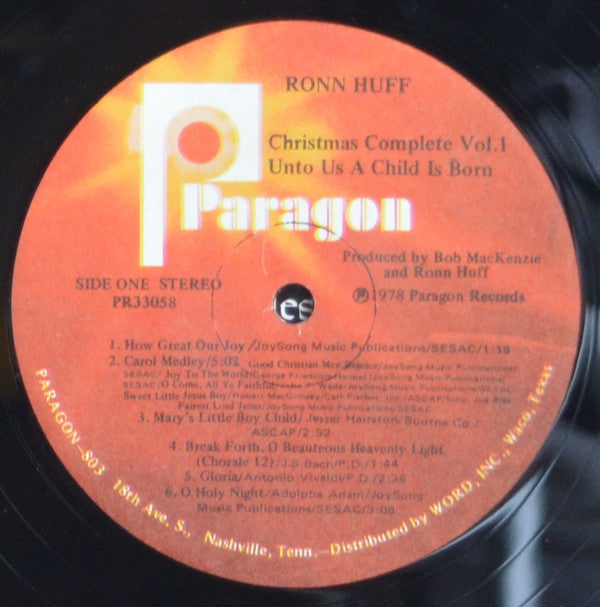 The Oklahoma Baptist Festival Choir Featuring The Singing Churchmen : Christmas Complete Volume One: Unto Us A Child Is Born (LP, Album)