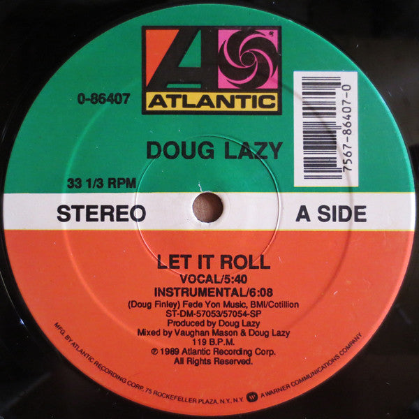 Doug Lazy : Let It Roll (12", RE, Spe)