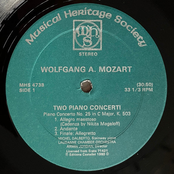 Wolfgang A. Mozart*, Michel Dalberto, Lausanne Chamber Orchestra*, Armin Jordan : Piano Concerti Nos. 18 And 25 (LP, RP)
