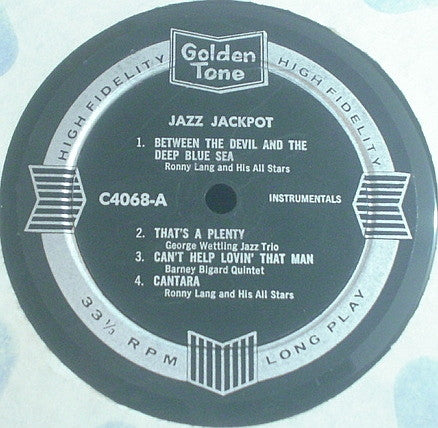 Various : Jazz Jackpot (LP, Album, Mono)