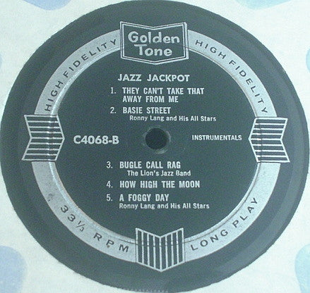 Various : Jazz Jackpot (LP, Album, Mono)