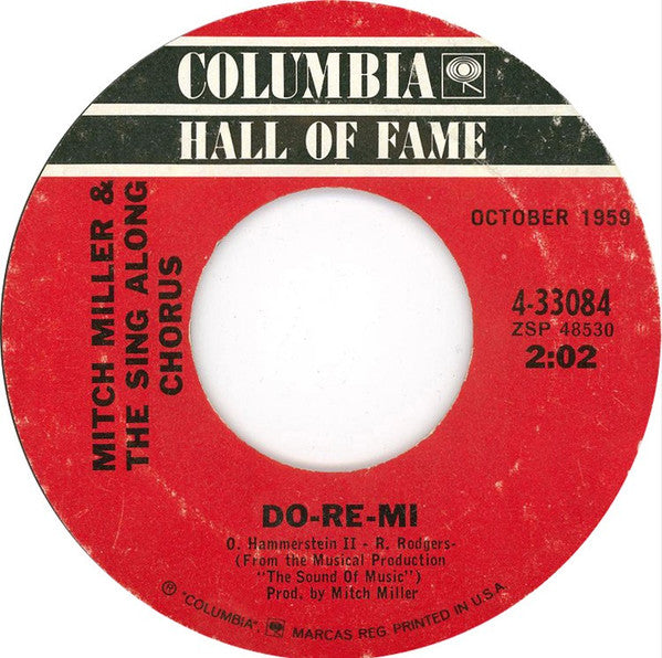 Mitch Miller & The Sing Along Chorus* / Mitch Miller And His Orchestra* : Do-Re-Mi / The Children's Marching Song (7", RE)