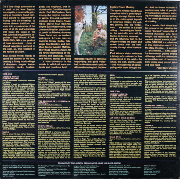 Paul Winter (2) : Common Ground (LP, Album, RCA)