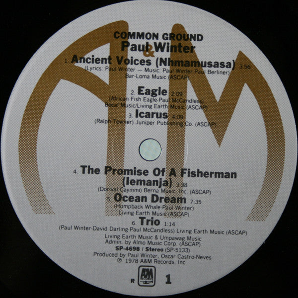 Paul Winter (2) : Common Ground (LP, Album, RCA)
