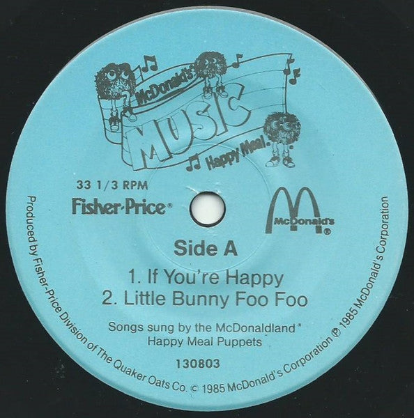 The McDonaldland Happy Meal Puppets, The Ronald McDonald One-Man Band : McDonald's Music Happy Meal (7", EP)