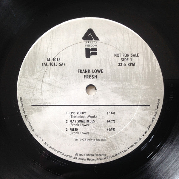 Frank Lowe : Fresh (LP, Album, Promo)