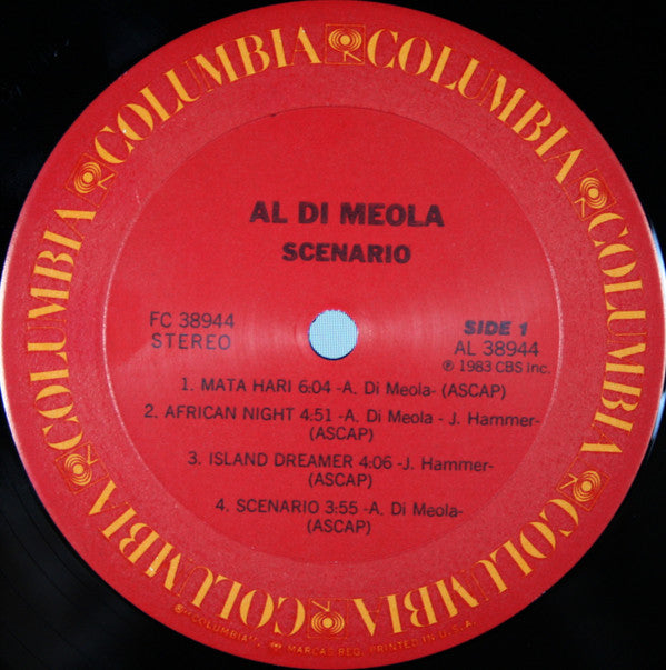 Al Di Meola : Scenario (LP, Album, Pit)