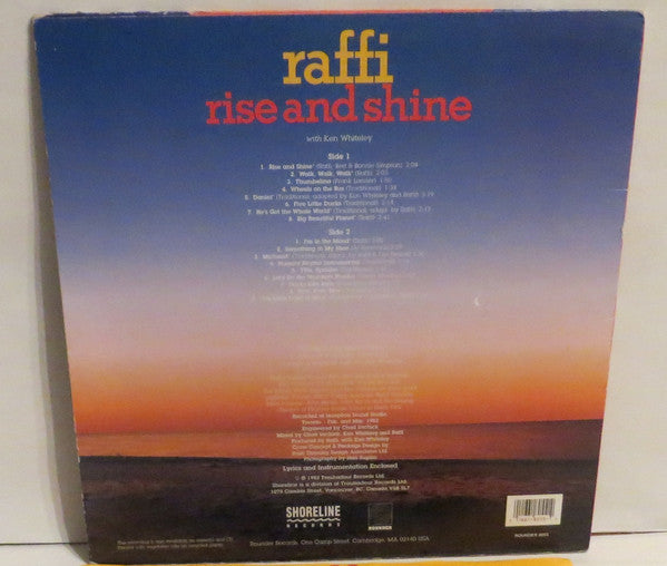 Raffi (2) With Ken Whiteley : Rise And Shine (LP, Album)
