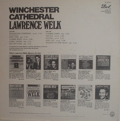 Lawrence Welk : Winchester Cathedral (LP, Album, Club, RE)