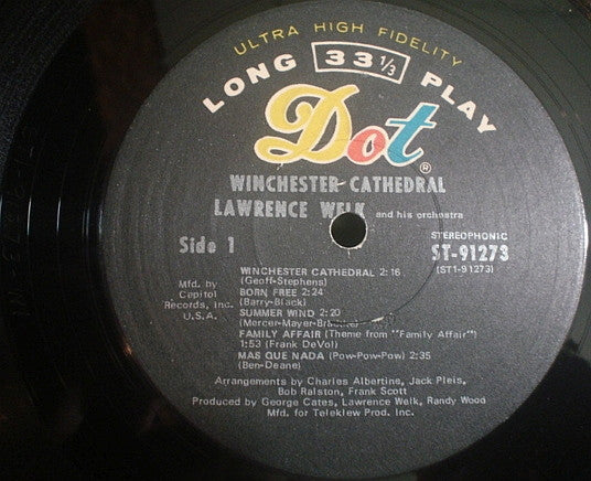 Lawrence Welk : Winchester Cathedral (LP, Album, Club, RE)