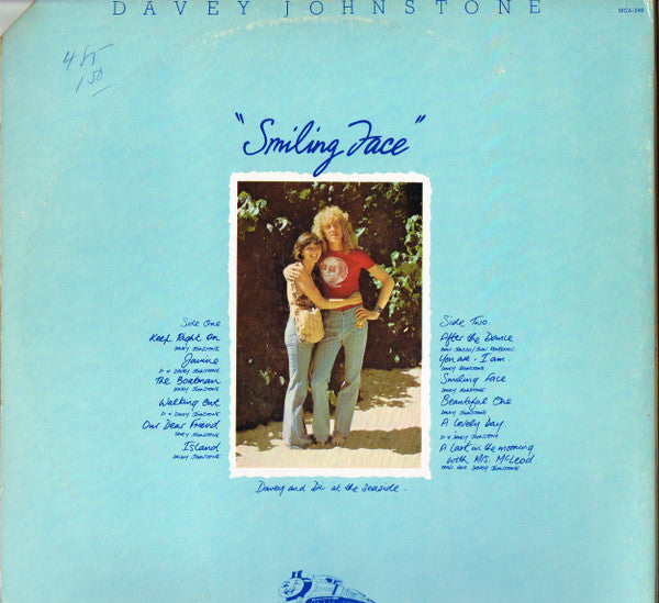 Davey Johnstone : Smiling Face (LP, Album, Gat)