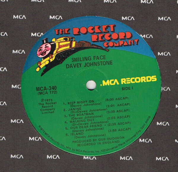 Davey Johnstone : Smiling Face (LP, Album, Gat)