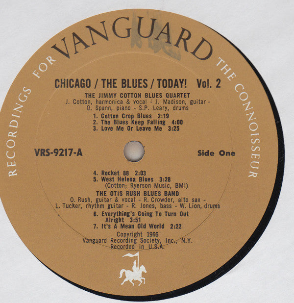 Various : Chicago/The Blues/Today! Vol. 2 (LP, Album, Mono)
