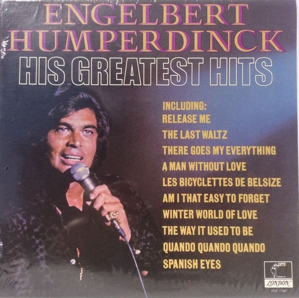 Engelbert Humperdinck : His Greatest Hits (LP, Comp, Wad)