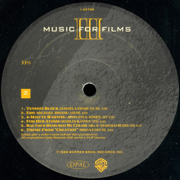 Various : Music For Films III (LP, Album)
