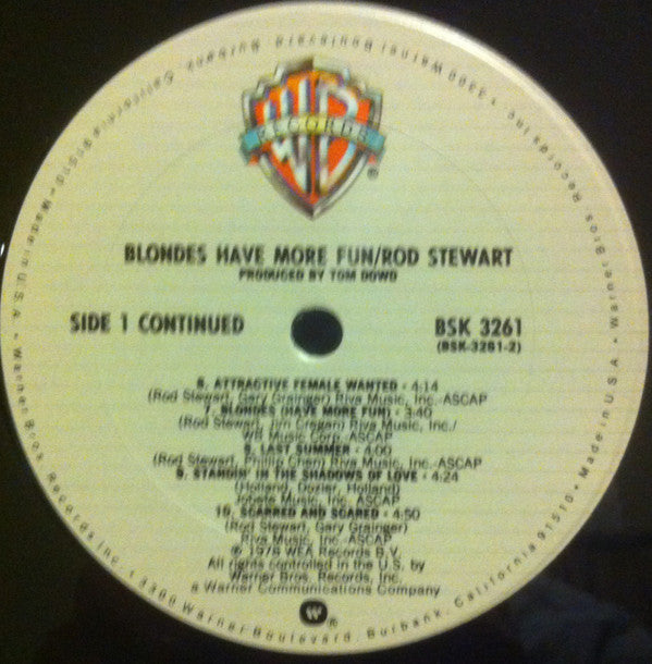 Rod Stewart : Blondes Have More Fun (LP, Album, Club, CRC)