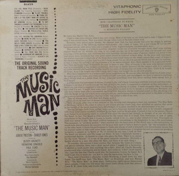 Meredith Willson : The Music Man (Original Soundtrack) (LP, RP)