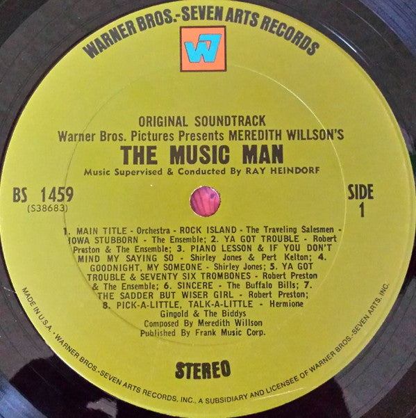 Meredith Willson : The Music Man (Original Soundtrack) (LP, RP)