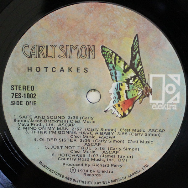 Carly Simon : Hotcakes (LP, Album, Gat)