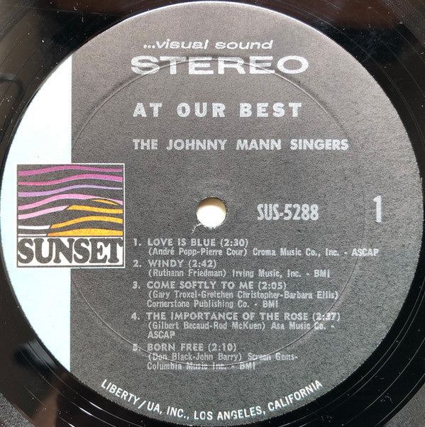 The Johnny Mann Singers : At Our Best (LP, Comp)