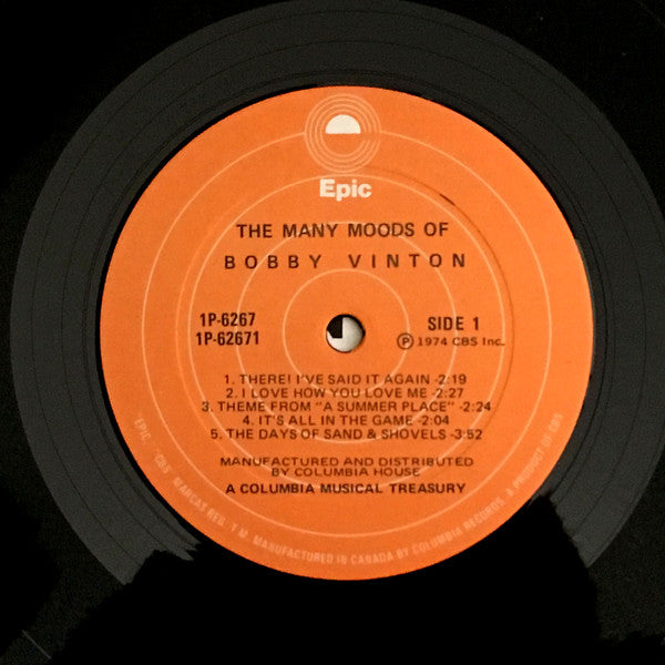 Bobby Vinton : The Many Moods Of Bobby Vinton (2xLP, Comp)