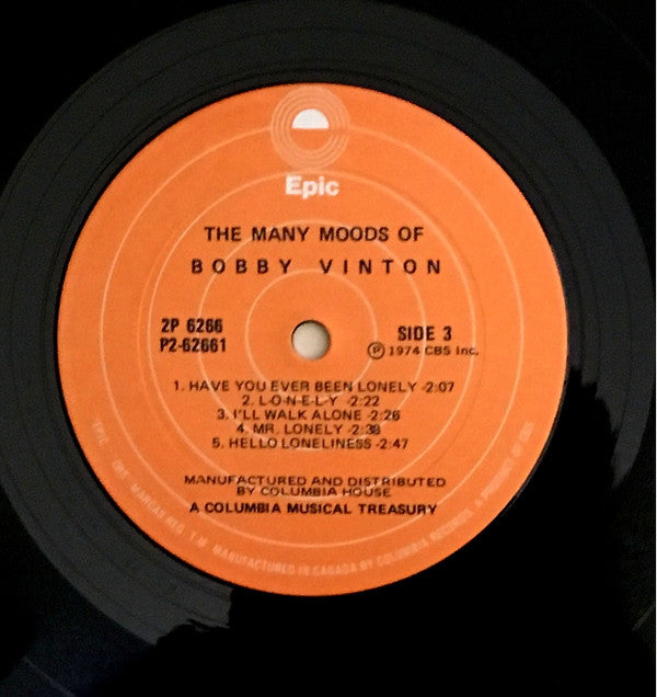Bobby Vinton : The Many Moods Of Bobby Vinton (2xLP, Comp)