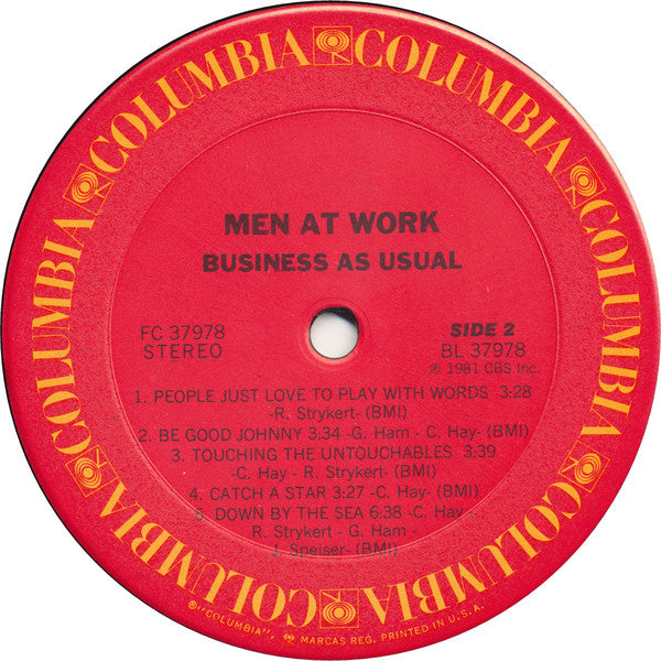 Men At Work : Business As Usual (LP, Album)