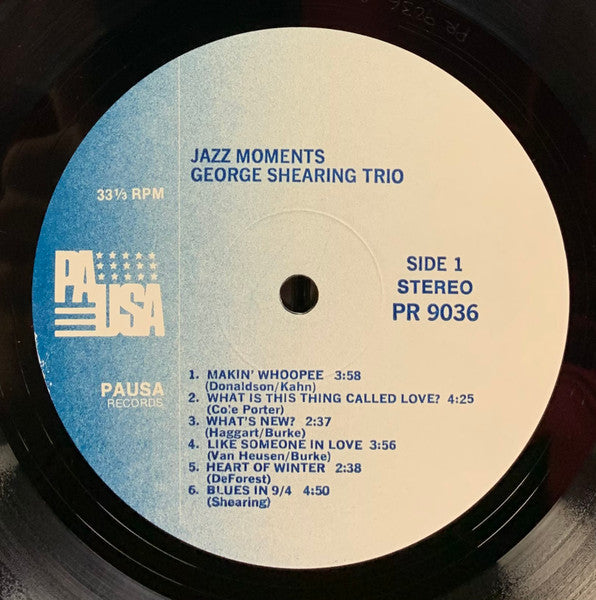 George Shearing Trio : Jazz Moments (LP, Album, RE)